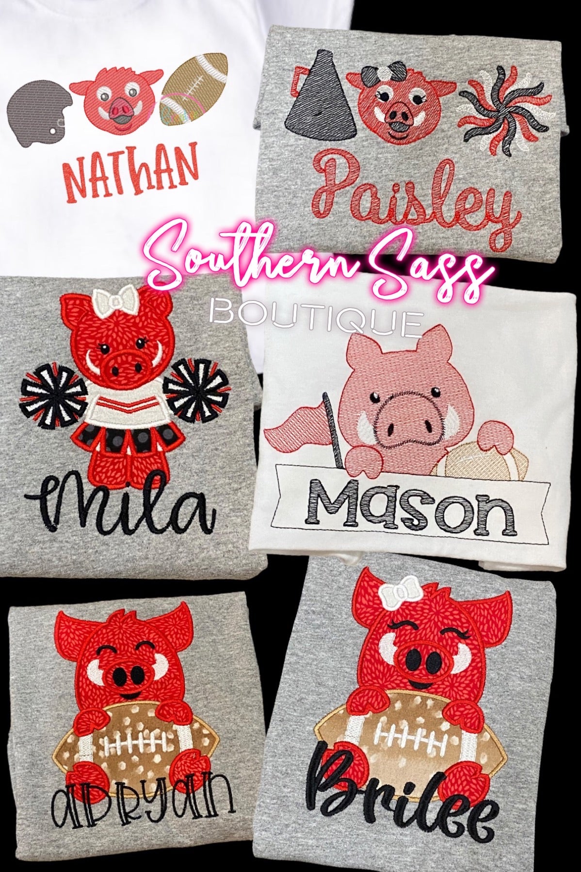 HOGS KIDS EMBROIDERED SPIRIT TEES