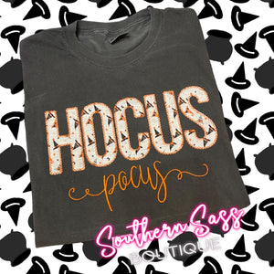 HOCUS POCUS WITCH HAT APPLIQUE TSHIRT OR SWEATSHIRT