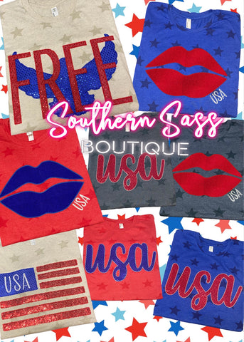 PATRIOTIC COLLECTION STARS TEES