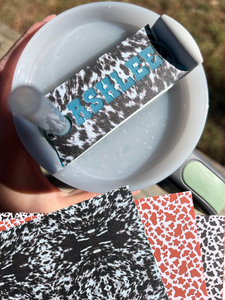 COWPRINT 40 OZ CUP TOPPERS