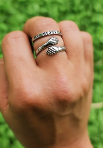 SOMETIMES YOU JUST NEED A HUG / SEMICOLON RING
