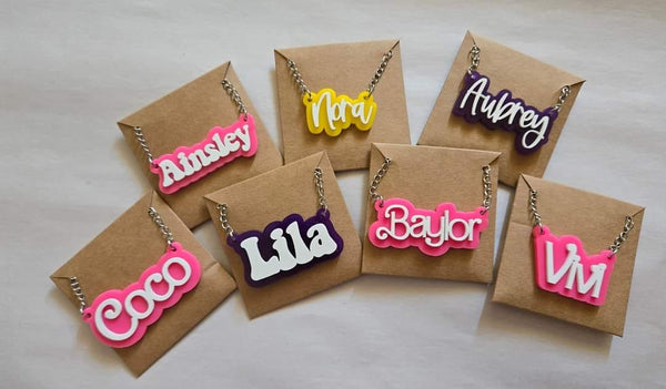 CUSTOM ACRYLIC NAME CHAINS