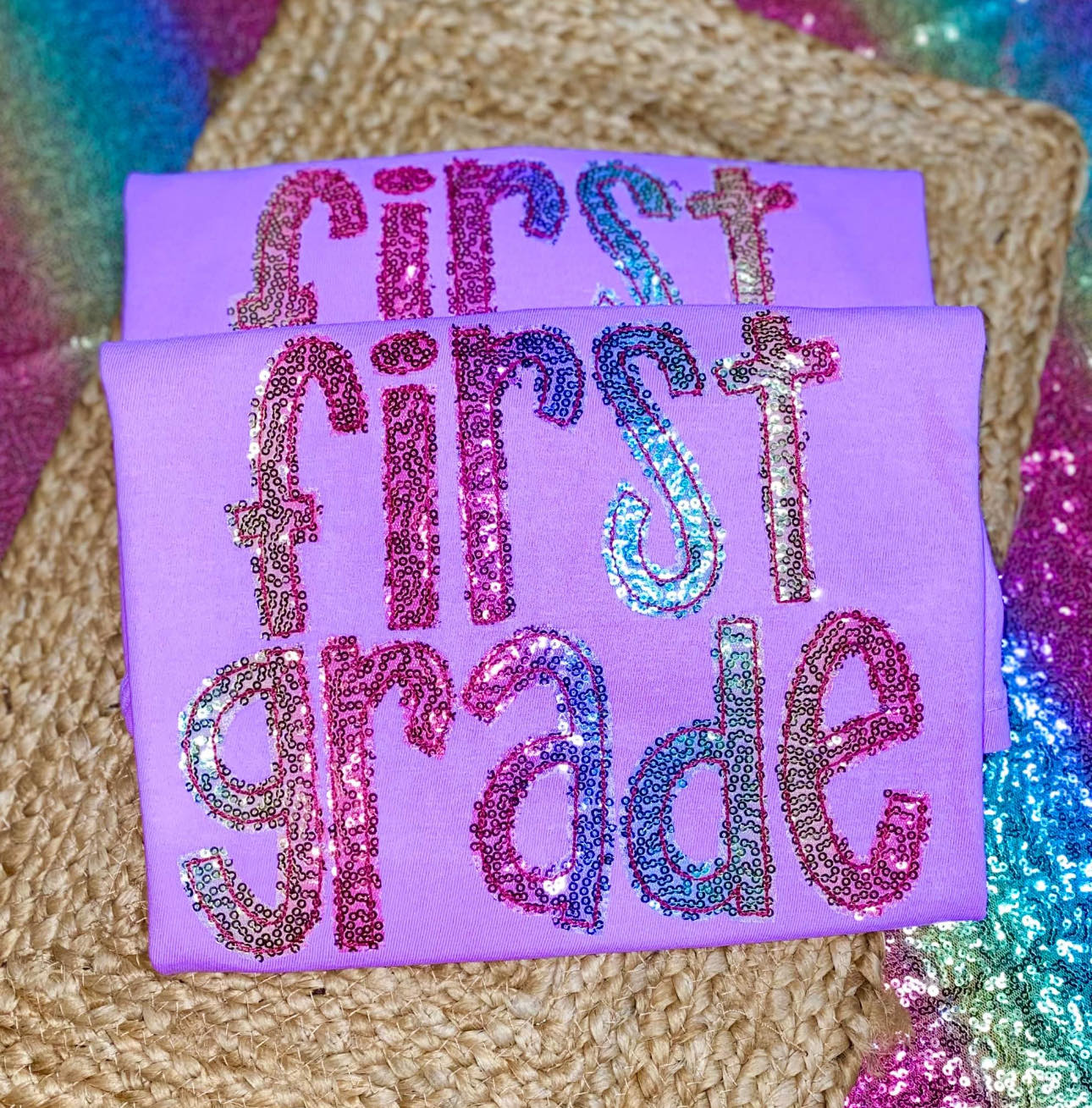 CUSTOM WORD GLITTER WORD TEE