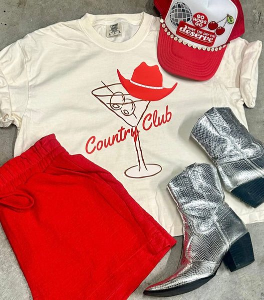 COUNTRY CLUB MARTINI GRAPHIC TEE