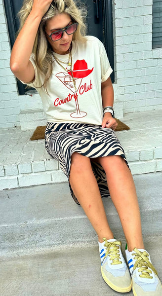 COUNTRY CLUB MARTINI GRAPHIC TEE