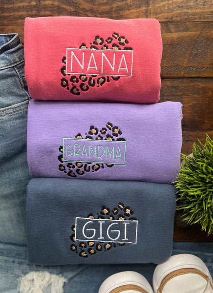 EMBROIDERED LEOPARD BORDERED COMFORT COLOR COLLECTION