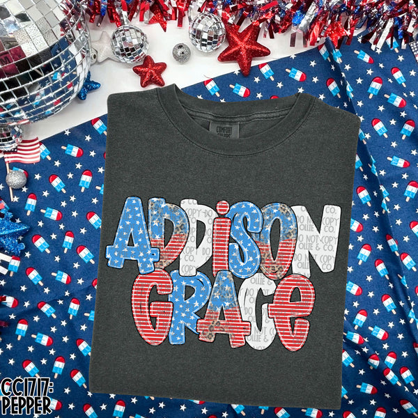 HANDLETTERED BY BAILEY - COLORFUL & PATRIOTIC
