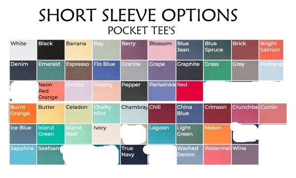 GAME DAY SPORTS EMBROIDERED POCKET TEE