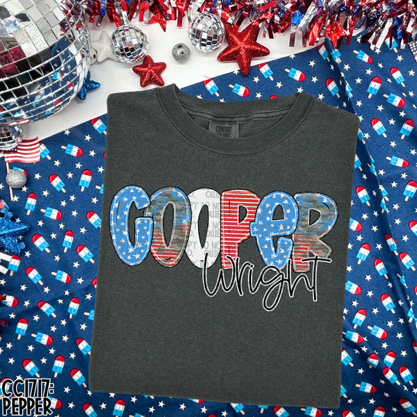HANDLETTERED BY BAILEY - COLORFUL & PATRIOTIC