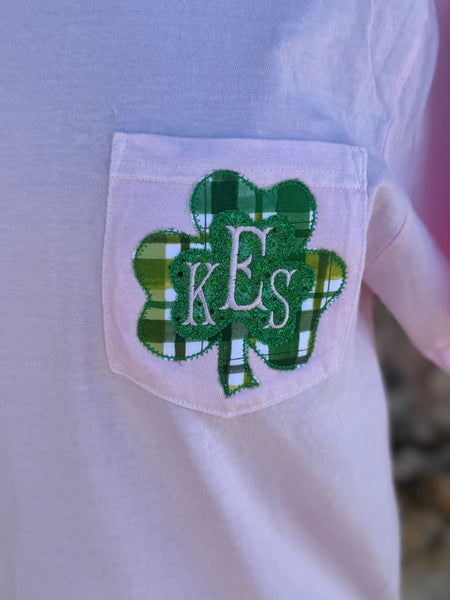 LUCKY GIRL ICON POCKET TEE (ST PATRICKS DAY)