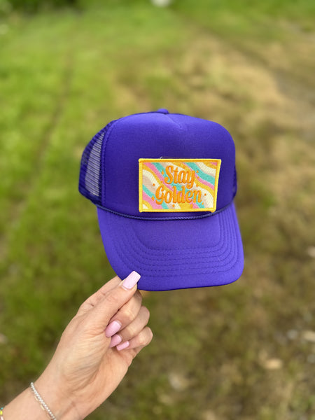 STAY GOLDEN TRUCKER HAT