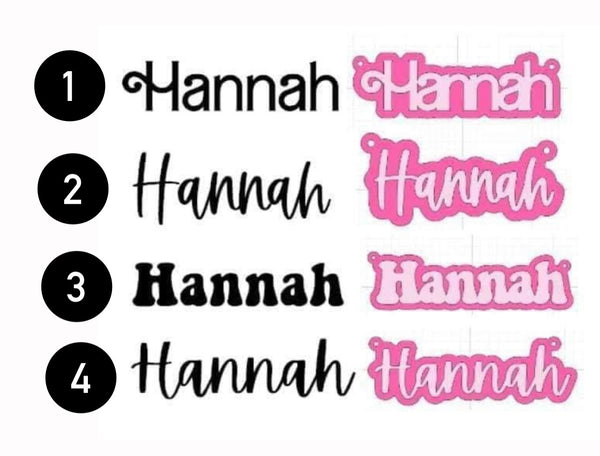 CUSTOM ACRYLIC NAME CHAINS
