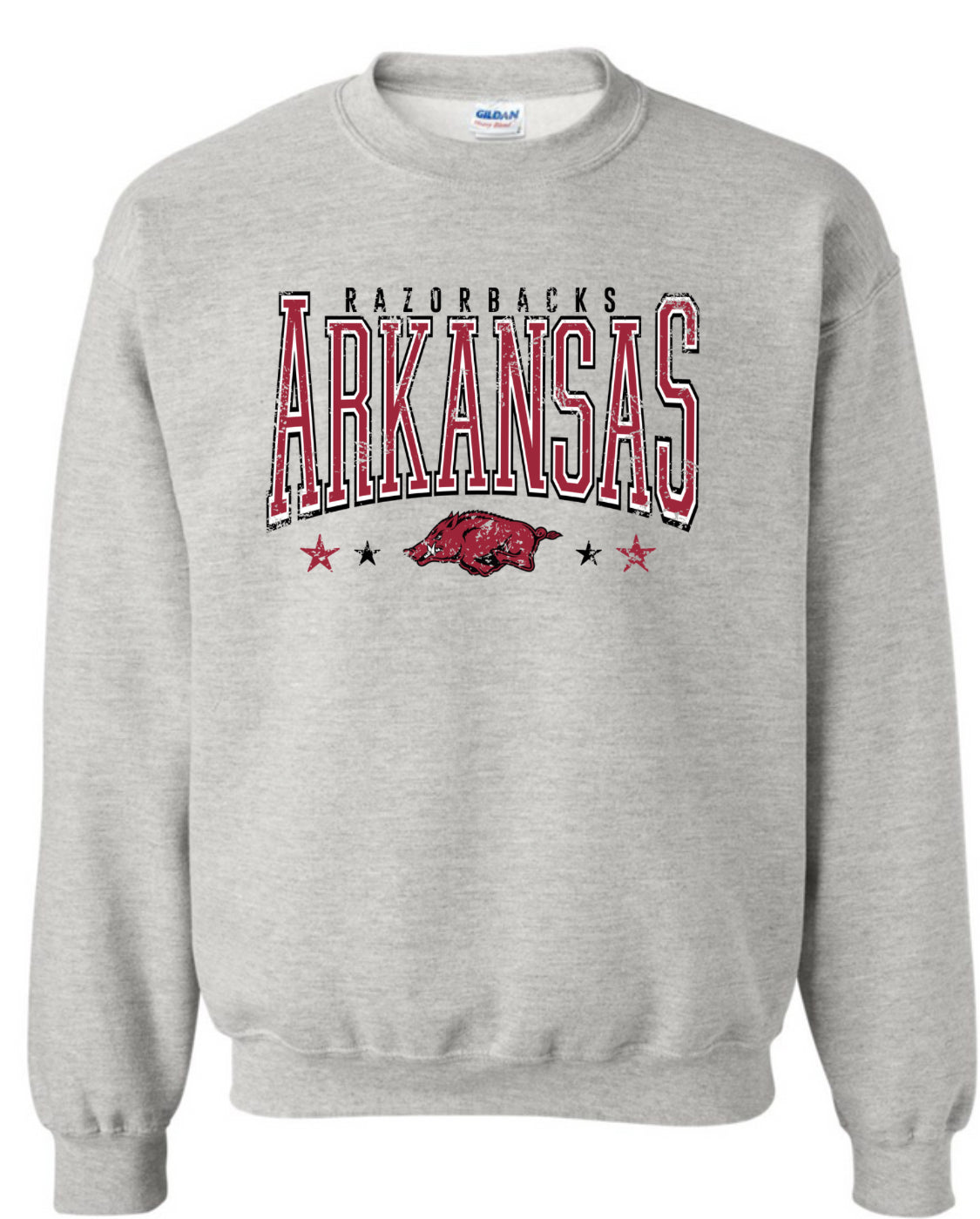 ARKANSAS BLOCK CHEST - ASH SWEATSHIRT CLEARANCE