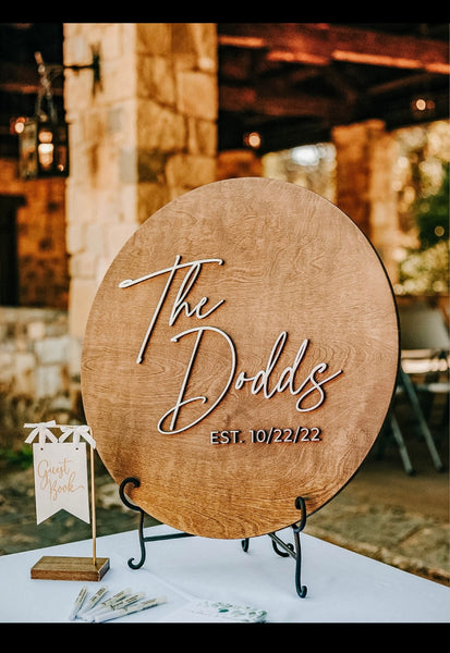 CUSTOM WEDDING SIGN