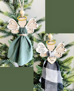 MEMORIAL ANGEL FABRIC ORNAMENTS