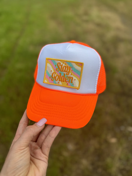 STAY GOLDEN TRUCKER HAT