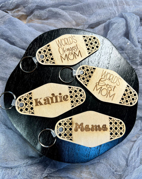 RATTAN HOTEL KEYCHAINS