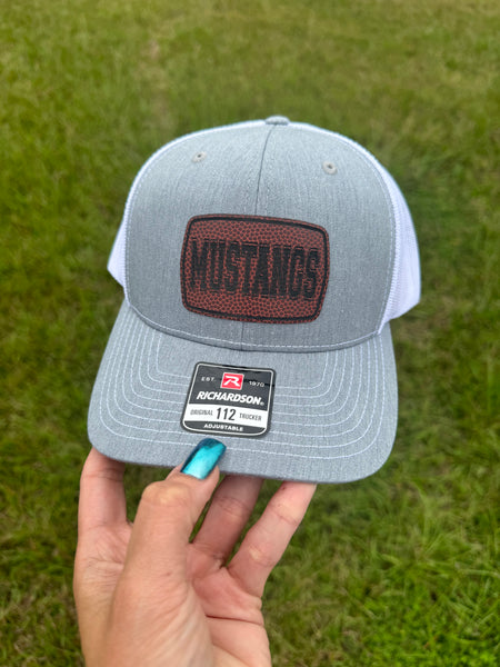 FOOTBALL LEATHER PATCH - CUSTOM 112 HATS