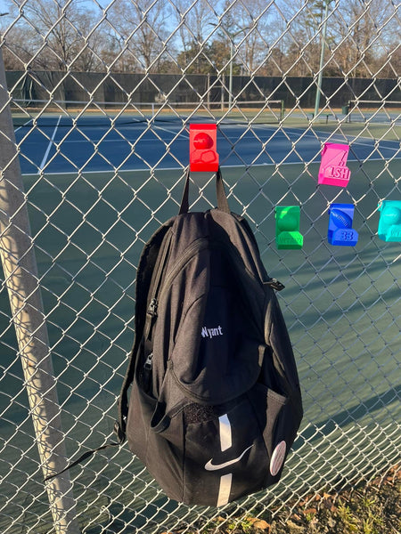 CUSTOM BAG HOOKS FOR FENCES AND DUGOUTS