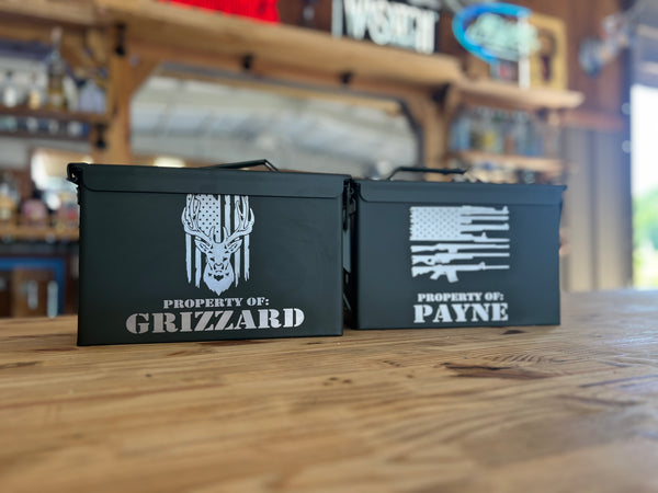 CUSTOM ENGRAVED AMMO CAN