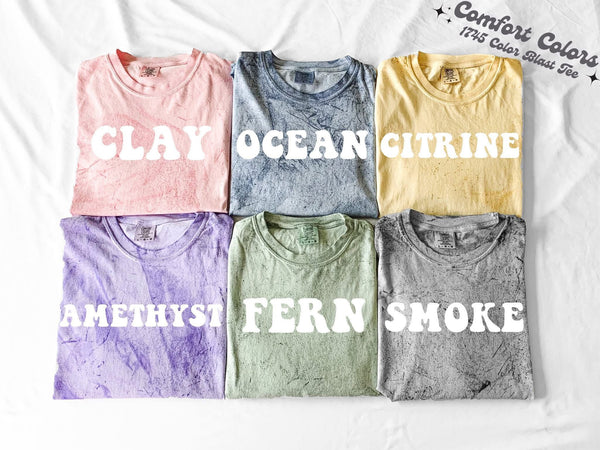 THIN OUTLINE COLORBLAST MASCOT TEE