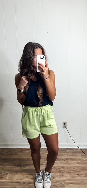 RIBBED SHORTS WITH POCKETS