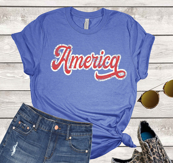 PATRIOTIC WOMENS GRAPHIC TEES FOR SUMMER