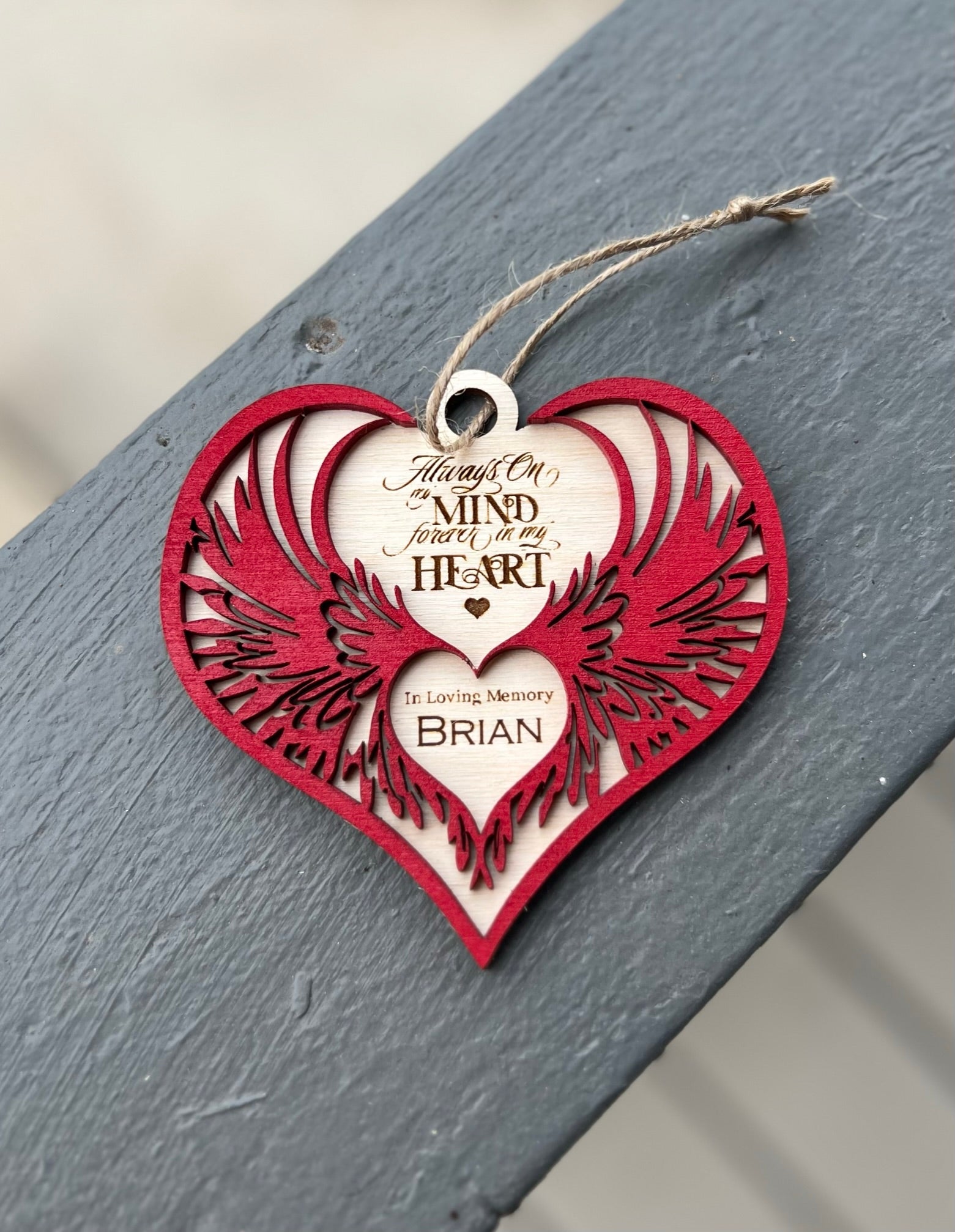 MEMORIAL HEART ORNAMENT