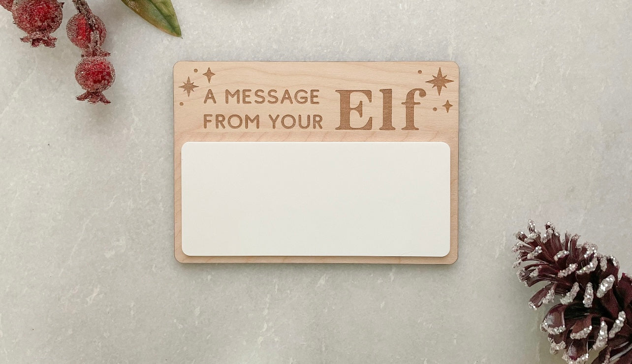 ELF MESSAGE DRY ERASE BOARD