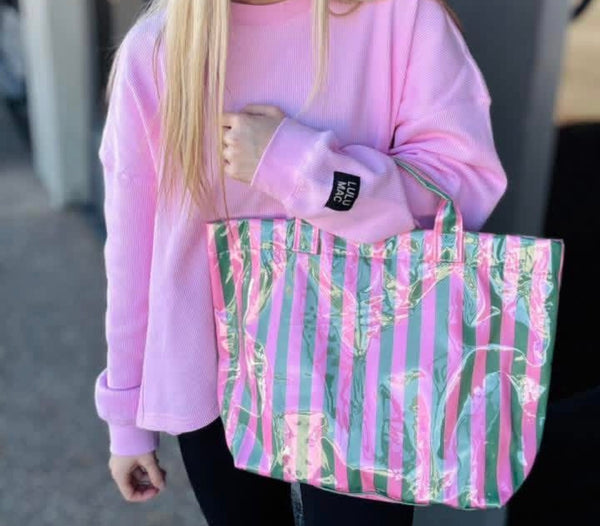 PRISSY POOL TOTE - PLAIN OR PERSONALIZED