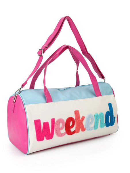 WEEKEND EMBROIDERED DUFFLE BAG