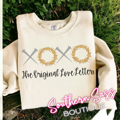 THE ORIGINAL LOVE LETTERS FULLY EMBROIDERED SWEATSHIRT