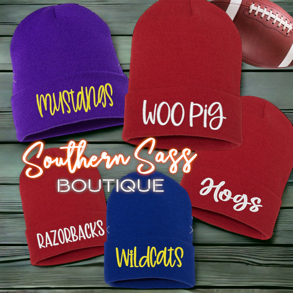 CUSTOMIZABLE BEANIES ** FREE EMBROIDERY**