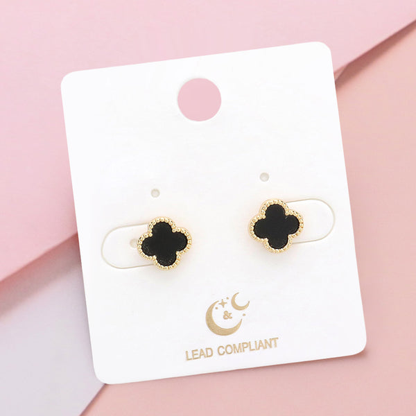 Quatrefoil Stud Earrings