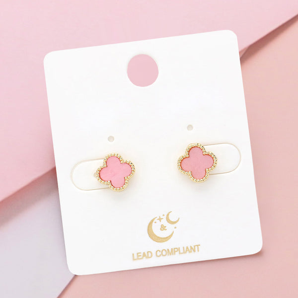 Quatrefoil Stud Earrings