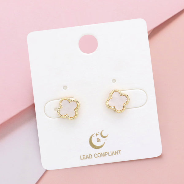 Quatrefoil Stud Earrings