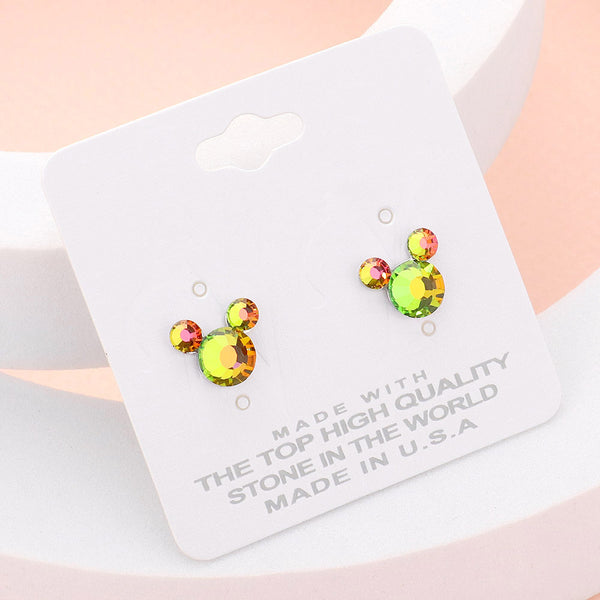 Mouse Character Stud Earrings