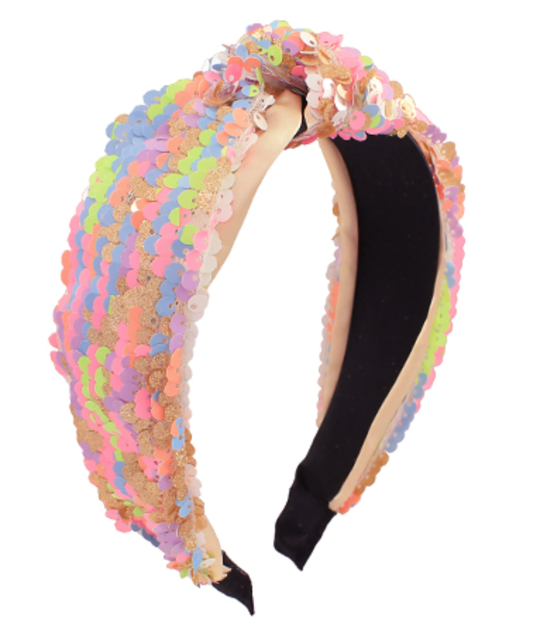PARTY PARTY PARTY SEQUIN KNOTTED HEADBAND