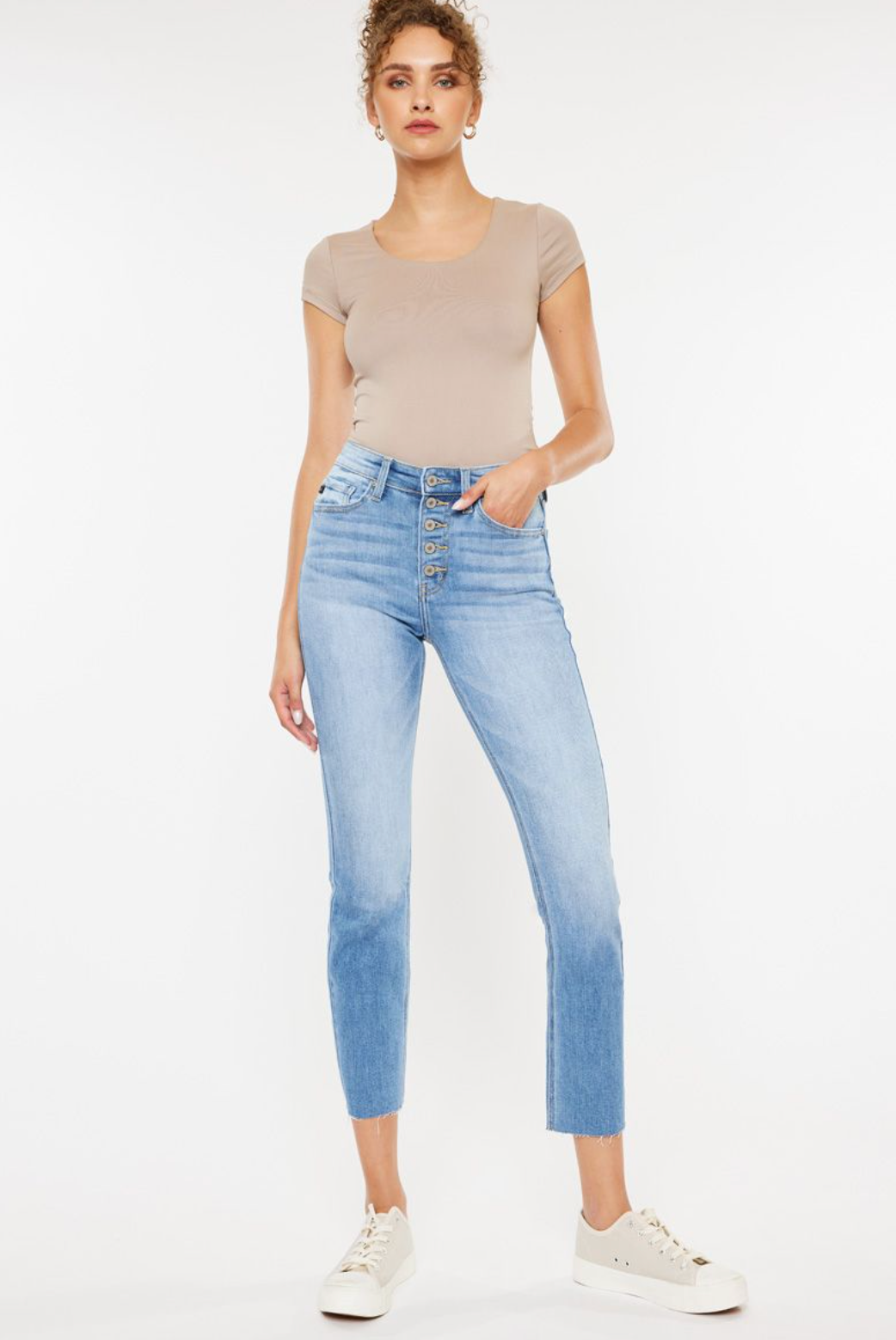 ROCK N' ROLL KANCAN HIGH RISE SKINNY STRAIGHT JEANS