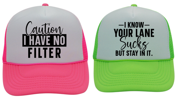 SARCASM MYSTERY TRUCKER HATS