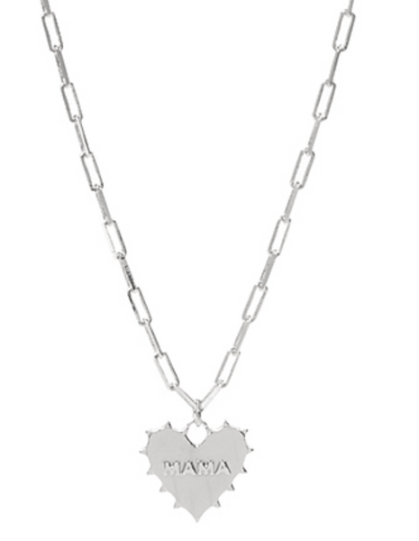 "MAMA" Heart Pendant Necklace