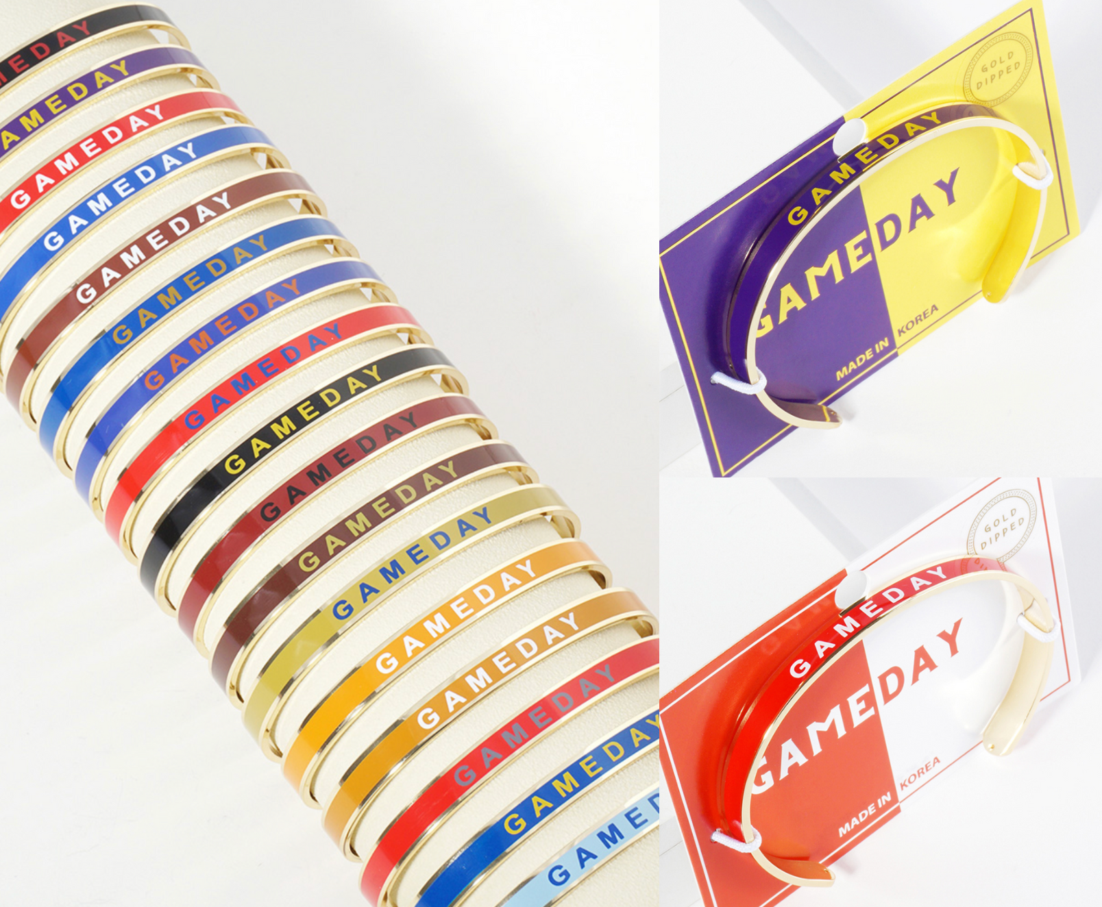 Game Bangles GAME DAY BANGLES - GOLD DIPPED – SOUTHERNSASSAR