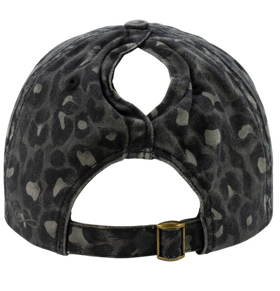 Women's Garment-Washed Fashion Print Cap - HATTIE