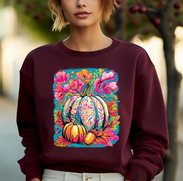 COLORFUL BOHO AUTUMN FORAL GRAPHIC