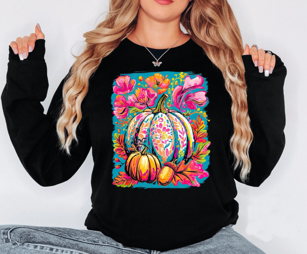 COLORFUL BOHO AUTUMN FORAL GRAPHIC