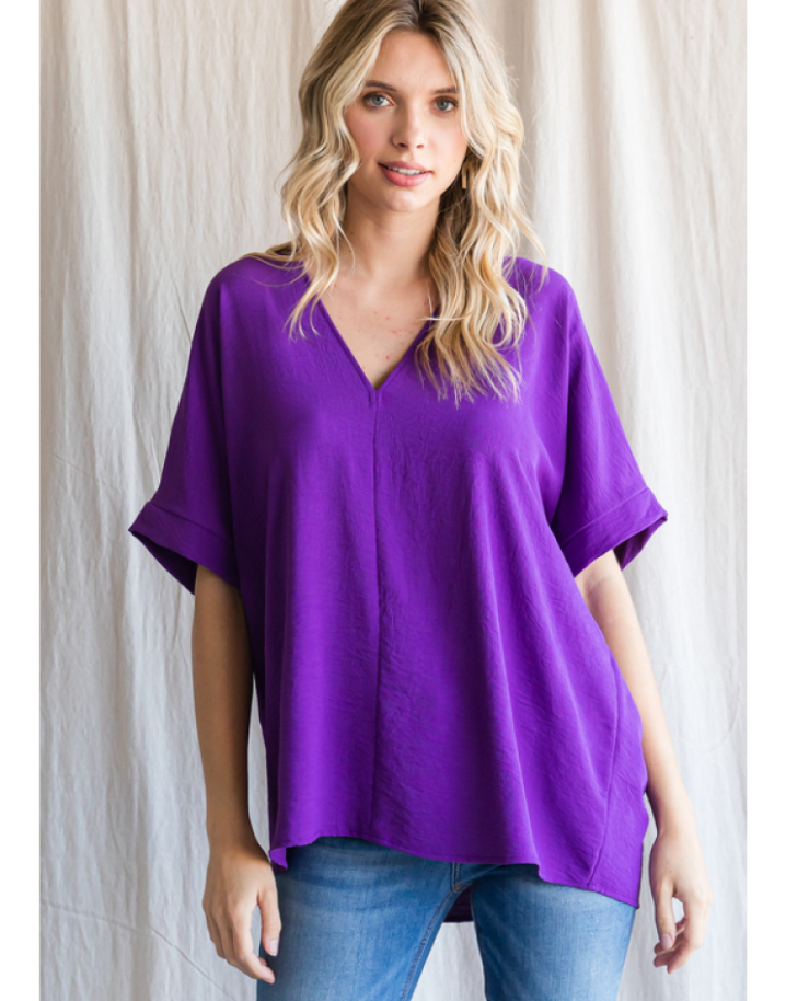 THE PURPLE POLLY BLOUSE