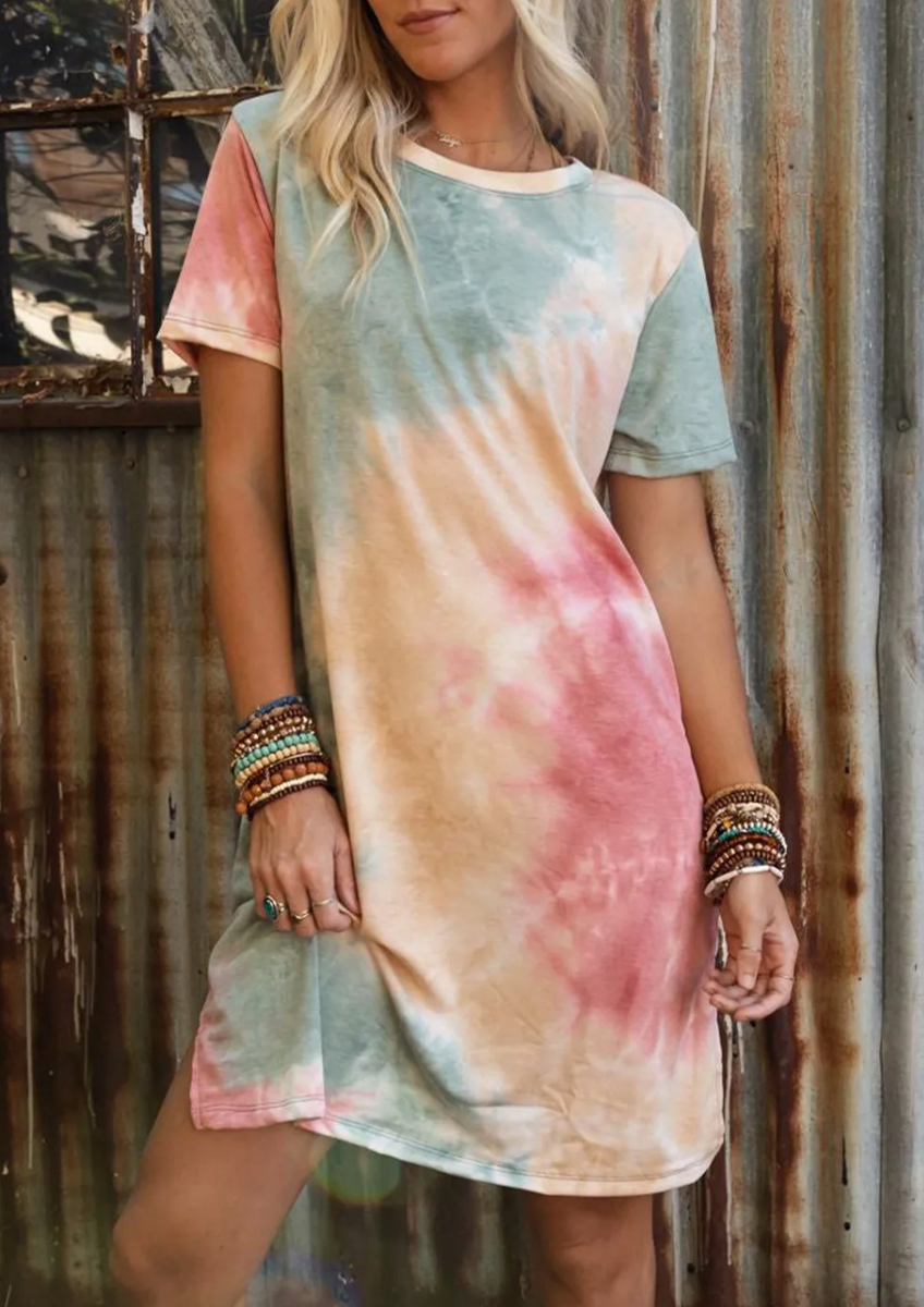 oversized tie dye dress Vintage Tie Dye Maxi Dress Selected by My Friend Dorian