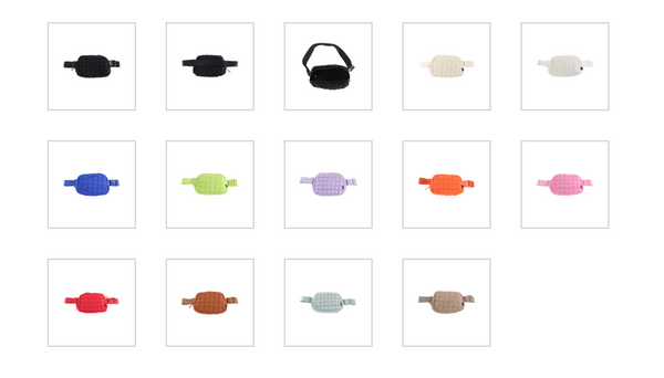 Quilted Puffer C.C Belt Bag