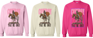 COWBOY TAKE ME AWAY - COMFORT COLOR TSHIRT