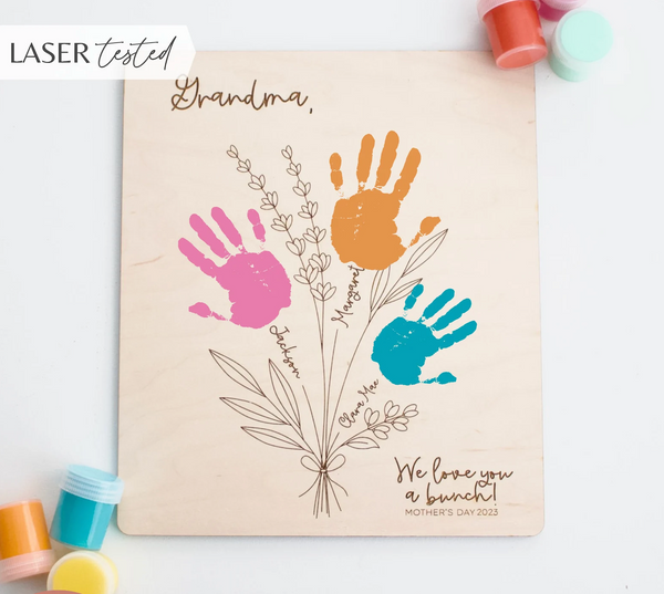 FLOWER HANDPRINT CUSTOM BOUQUET
